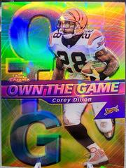 Corey Dillon [Refractor] Football Cards 2002 Topps Chrome Own the Game Prices