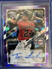 Trevor Larnach [Purple] #RA-TL Baseball Cards 2021 Topps Chrome Update Sapphire Rookie Autographs Prices