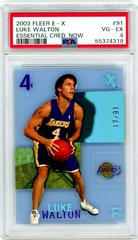 Luke Walton #91 Basketball Cards 2003 Fleer E-X Prices