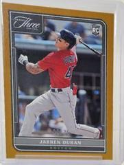 Jarren Duran [Gold] #104 Baseball Cards 2022 Panini Three and Two Prices
