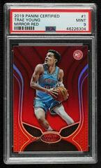 Trae Young [Mirror Red] #1 Basketball Cards 2019 Panini Certified Prices