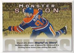 Connor McDavid [Gold] #MS-71 Hockey Cards 2023 Upper Deck Monster Season Prices