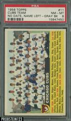 Cubs Team [No Date, Name Left Gray Back] #11 Baseball Cards 1956 Topps Prices