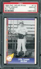 Little League All Star Baseball Cards 1992 Pacific Nolan Ryan Prices