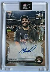 Jose Altuve [Autograph] #WS-9A Baseball Cards 2022 Topps Now World Series Champions Prices