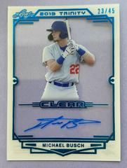 Michael Busch [Platinum Foil] #CA-MB1 Baseball Cards 2019 Leaf Trinity Clear Autograph Prices