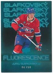 Juraj Slafkovsky [Blue] #F-21 Hockey Cards 2022 Upper Deck Fluorescence Prices