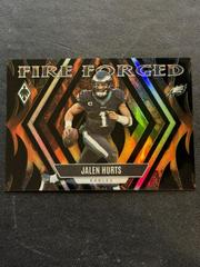 Jalen Hurts [Black] #FF-3 Football Cards 2023 Panini Phoenix Fire Forged Prices