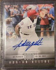 Adrian Beltre [Autograph] Baseball Cards 2017 Topps on Demand 3,000 Hit Club Prices