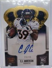 C.J. Anderson [Signature Die Cut Gold] #114 Football Cards 2013 Panini Crown Royale Prices
