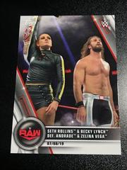 Seth Rollins & Becky Lynch def. Andrade & Zelina Vega Wrestling Cards 2020 Topps WWE Women's Division Prices
