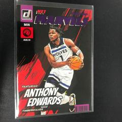 Anthony Edwards [Purple] #8 Basketball Cards 2022 Panini Donruss Net Marvels Prices
