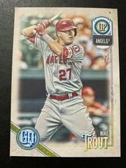 Mike Trout [Bazooka Back] #1 Baseball Cards 2018 Topps Gypsy Queen Prices