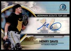 Henry Davis [Autograph] Baseball Cards 2023 Bowman Scouts Top 100 Prices