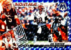 Joe Burrow [Blue] #M-5 Football Cards 2022 Panini Mosaic Montage Prices