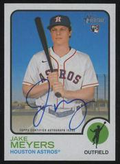 Jake Meyers #ROA-JME Baseball Cards 2022 Topps Heritage Real One Autographs Prices