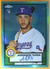 Anderson Tejeda [Aqua] #PA-AT Baseball Cards 2021 Topps Chrome Platinum Anniversary Autographs Prices