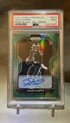 Jalen Hurts [Green Signature] Football Cards 2020 Panini Chronicles Prizm Black Prices