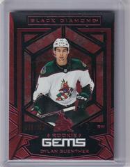 Dylan Guenther [Red] Hockey Cards 2022 Upper Deck Black Diamond Rookie Gems Prices