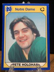 Pete Holohan Football Cards 1990 Notre Dame Collegiate Collection Prices