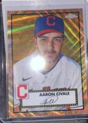 Aaron Civale [Rose Gold Wave] #411 Baseball Cards 2021 Topps Chrome Platinum Anniversary Prices