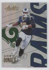 Aaron Donald [Spectrum Green] #54 Football Cards 2018 Panini Absolute Prices