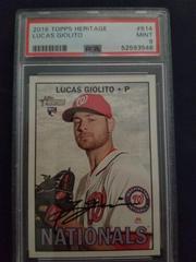 Lucas Giolito [Last Name Error] #514 Baseball Cards 2016 Topps Heritage Prices