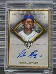 Pedro Martinez #HAFA-PMA Baseball Cards 2023 Topps Gilded Collection Gold Framed Hall of Famers Autographs Prices