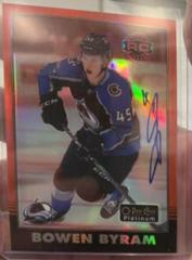 Bowen Byram [Red Autograph] #R-86 Hockey Cards 2020 O Pee Chee Platinum Retro Prices