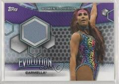 Carmella [Purple] Wrestling Cards 2019 Topps WWE Women's Division Mat Relics Prices
