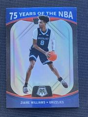 Ziaire Williams Basketball Cards 2021 Panini Mosaic 75 Years of the NBA Prices