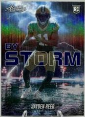 Jayden Reed [Spectrum Blue] #BST-18 Football Cards 2023 Panini Absolute By Storm Prices