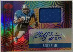 Billy Sims [Red] #IJ-BS Football Cards 2021 Panini Illusions Immortalized Jersey Autographs Prices