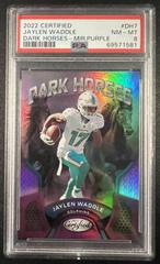 Jaylen Waddle [Purple] #DH-7 Football Cards 2022 Panini Certified Dark Horses Prices