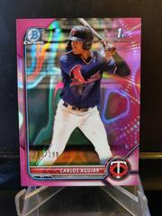 Carlos Aguiar [Lava Refractor] Baseball Cards 2022 Bowman Chrome Prospects Prices