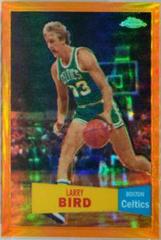 Larry Bird [1957 Orange Refractor] #105 Basketball Cards 2007 Topps Chrome Prices