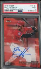 Bryce Harper [Red Refractor] #FA-BH Baseball Cards 2016 Topps Finest Autographs Prices