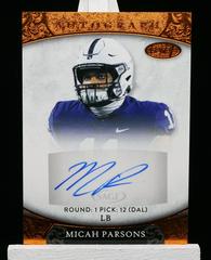 Micah Parsons [Bronze] #ASP-95 Football Cards 2021 Sage Aspire Autographs Prices