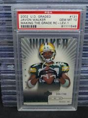 Javon Walker [Making the Grade RC Lev.1] #131 Football Cards 2002 Upper Deck Graded Prices