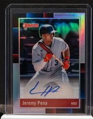 Jeremy Pena [Holo] Baseball Cards 2022 Panini Donruss Optic Retro 1988 Signatures Prices