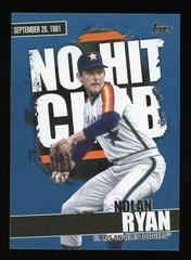 Nolan Ryan [Blue] #NHC-17 Baseball Cards 2022 Topps No Hit Club Prices
