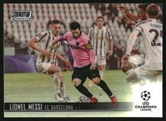 Lionel Messi [Refractor] Soccer Cards 2020 Stadium Club Chrome UEFA Champions League Prices
