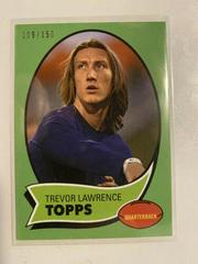 Trevor Lawrence [Green] #11 Football Cards 2021 Topps X Trevor Lawrence Prices
