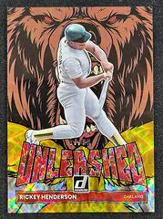 Rickey Henderson [Gold] #UL-17 Baseball Cards 2022 Panini Donruss Unleashed Prices