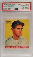 Robert Burke #25 Baseball Cards 1934 World Wide Gum Prices
