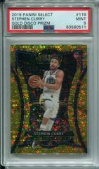 Stephen Curry [Gold Disco Prizm] Basketball Cards 2019 Panini Select Prices
