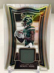 Denzel Mims [White Prizm] Football Cards 2020 Panini Select Rookie Swatches Prices