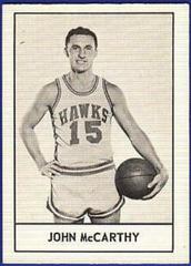 John McCarthy Basketball Cards 1961 Essex Meats Hawks Prices