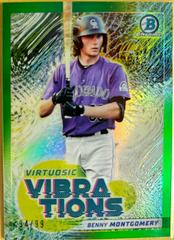 Benny Montgomery [Green Refractor] #VV-17 Baseball Cards 2022 Bowman Virtuosic Vibrations Prices
