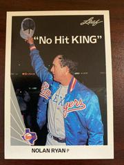 Nolan Ryan [No Hit King] #265 Baseball Cards 1990 Leaf Prices